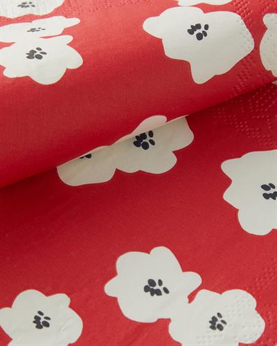 Bloom Хартиени Салфетки 20 бр. Хартия 33x33 см Червен