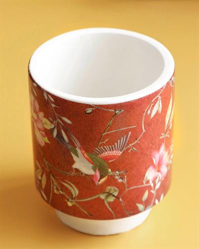 Bloom On Саксия Доломит 7,5x8,5 см Червен