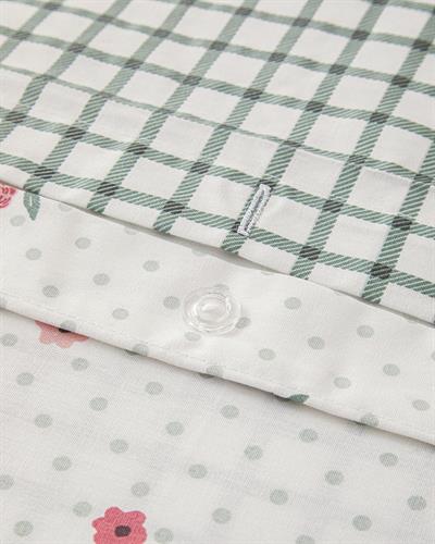 Bloomy Dots Спален Комплект Единичен Памучен 160x220 см Розов