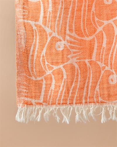 Blowfish Пещемал Торба Памучен 90x150 cm Оранжев