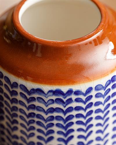 Blue Adventures Ваза 9x9x11 cm Син