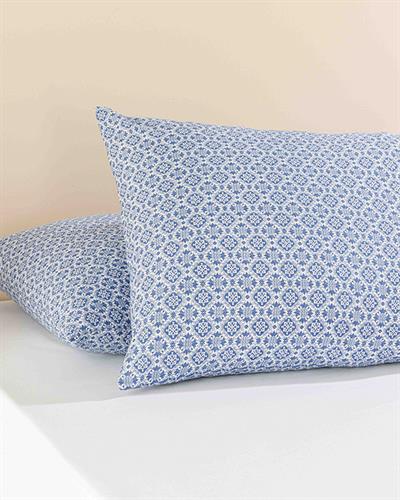 Blue Blanc Калъфка За Възглавница 2 бр. Памучен 50x70 см Морскосин
