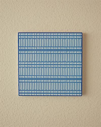 Blue Daisy Подложка За Топло Сервиране Керамика 16x16 см Син