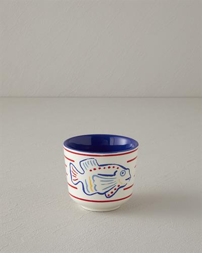 Blue Fish Чаша 2 бр. Каменна керамика 270 мл Син