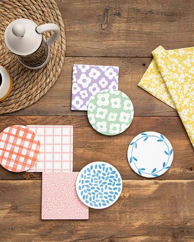 Blue Tiles Подложка За Чаша Керамика, Синьо, 11 Cm