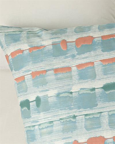 Blurred Check Калъфка За Възглавница Единичен Памучен 80x80 cm Селадон