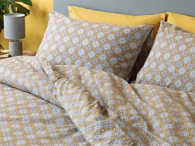 Bohem Touch СПАЛНО БЕЛЬО КОМПЛЕ За един човек Памучен 160x220 cm Горчица