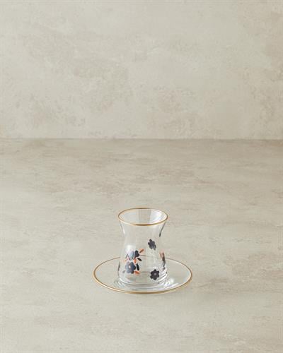 Boheme Сервиз За Чай 12 части за 6 души Стъкло 130 мл Черен