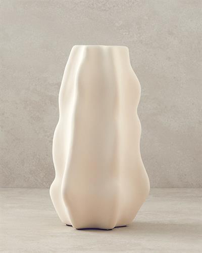 Boheme Ваза Керамика 13,5x13,5x25 см Кремав