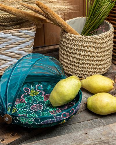 Boheme Кошница 25x25x6,5 см Зелен