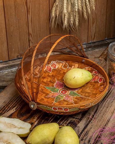 Boheme Кошница 30x30x8 см Тъмнобежов