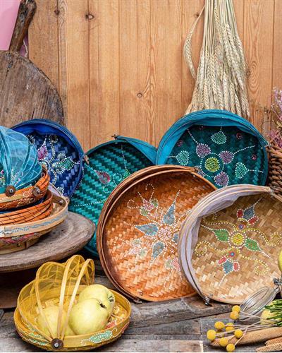 Boheme Кошница 35x35x8 см Морскосин