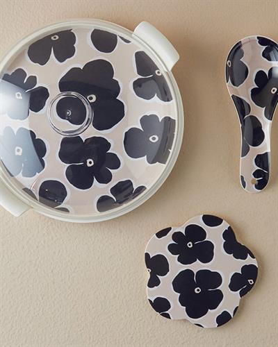 Bohemia Подложка За Топло Сервиране Меламин 17 см Черен