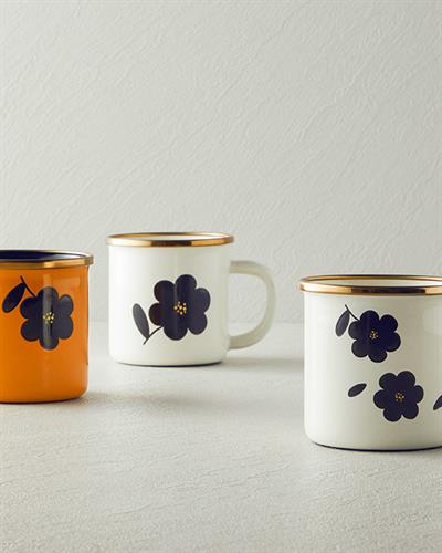 Enamel Cup 350 ML Mustard