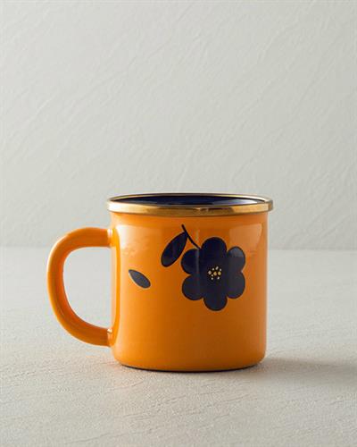 Enamel Cup 350 ML Mustard