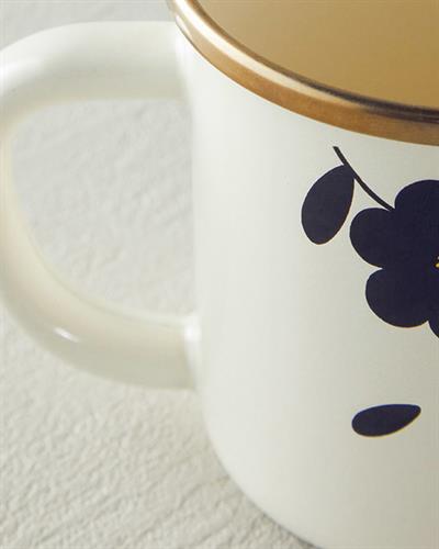 Bohemian Чаша Емайлиран 350 мл Бял