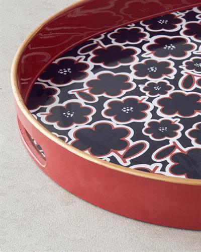 Bohemian Тепсия Полипропилен 44x30 см Черен