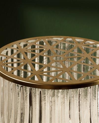 Bohemian Crystal Ваза Стъкло 14,3x14,3x13,5 см Прозрачен