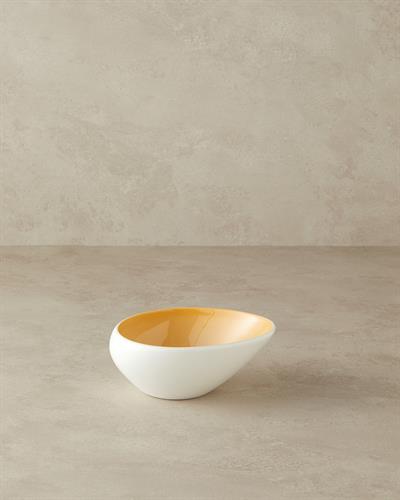 Boho Купа Китайски костен порцелан 18 см Жълт