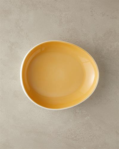 Boho Дълбока Чиния Китайски костен порцелан 23 см Жълт