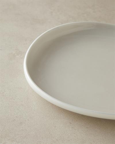 Boho Чиния За Торта Китайски костен порцелан 23 см Сив