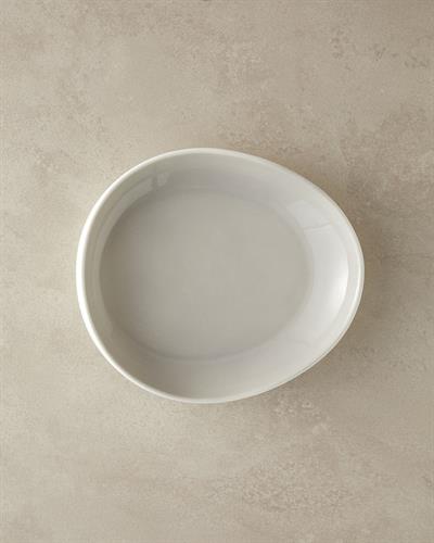 Boho Дълбока Чиния Китайски костен порцелан 23 см Сив