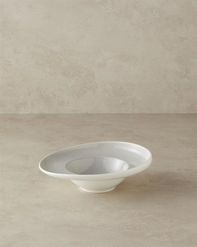 Boho Подложна Чиния За Сервиране Спагети Китайски костен порцелан 24 см Сив