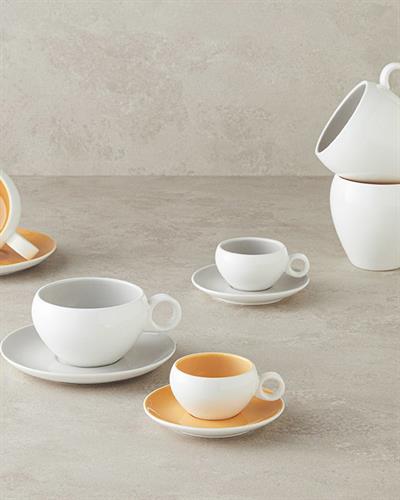 Boho Сервиз За Чай Китайски костен порцелан 250 мл Сив