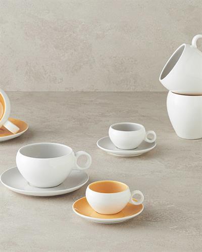 Boho Сервиз За Чай Китайски костен порцелан 250 мл Жълт