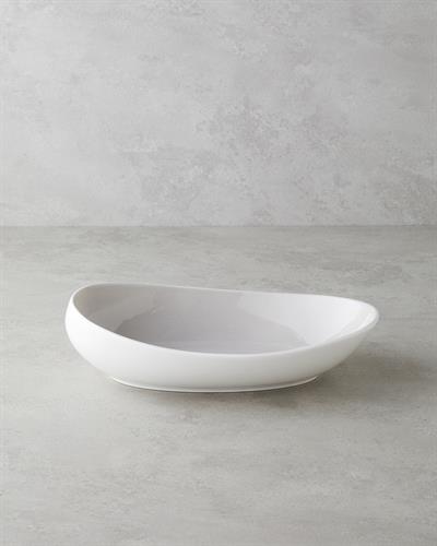 Boho Купа Китайски костен порцелан 30 см Сив