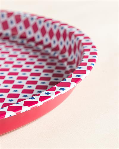 Boho Dream Табла Кръгъл, Метал, Розово, 34 Cm