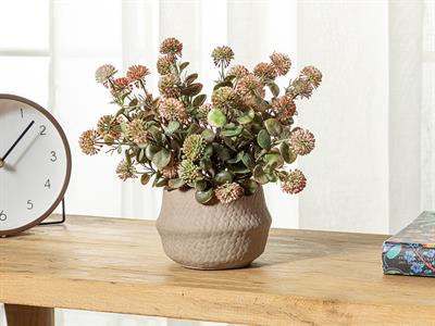 Boho Flowers Изкуствено Цвете Във Ваза Розово, 13 X 27 Cm