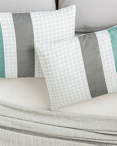 Bold Line Кълъфка За Възглавница 2Бр., Лесно За Гладене, Зелено, 50 X 70 Cm