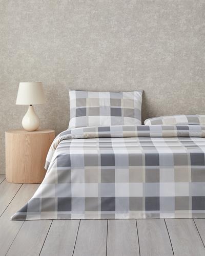 Спален Комплект Единичен Лесно за гладене 160x220 см Каменно сив..