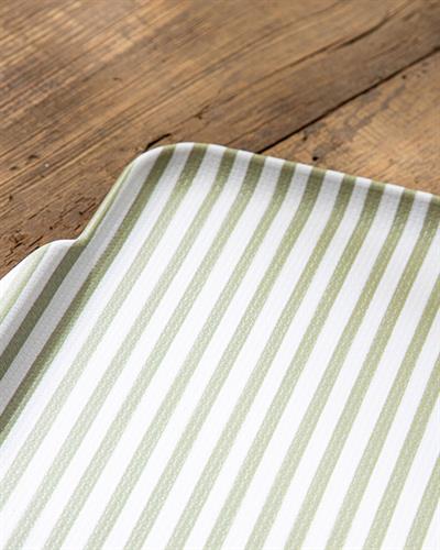 Bold Stripe Табла Нехлъзгаща Се, Меламин, Зелено, 37 X 27 Cm