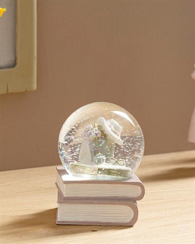 Books Снежно Кълбо Розово-Сиво, 10 X 10 X 10 Cm