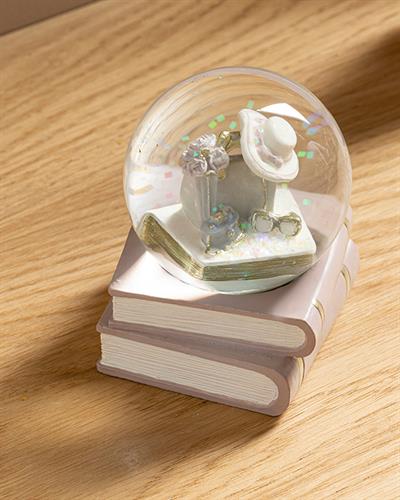 Books Снежно Кълбо Розово-Сиво, 10 X 10 X 10 Cm