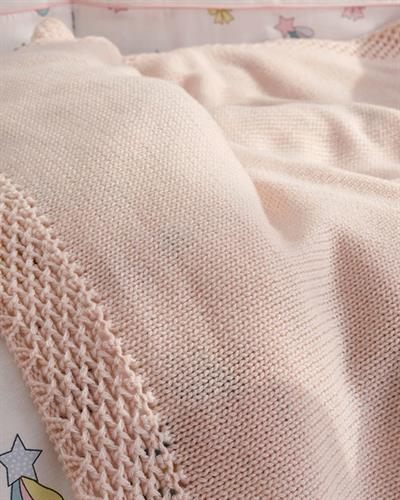 Bordure Бебешко Одеяло Единичен 80x120 cm Розов