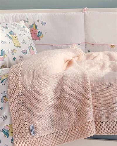 Bordure Бебешко Одеяло Единичен 80x120 cm Розов