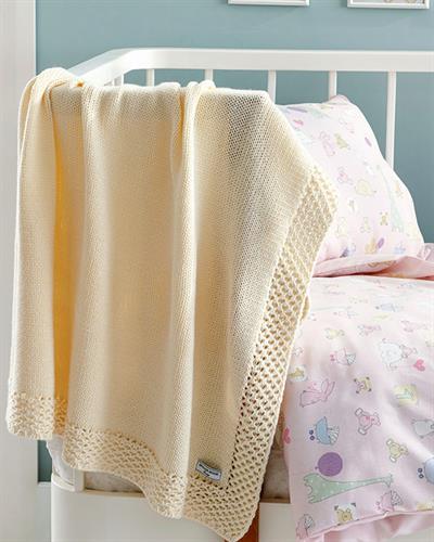 Bordure Бебешко Одеяло Единичен 80x120 cm Екрю