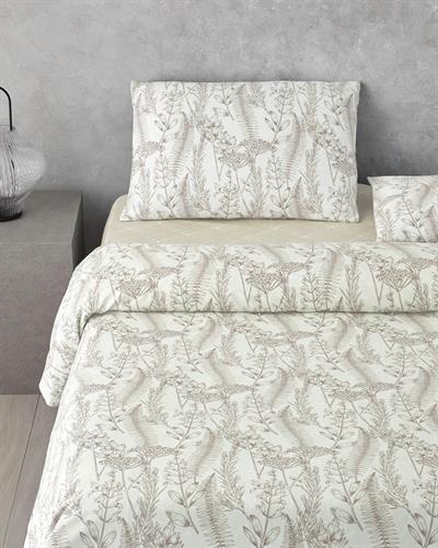 Спален Комплект Единичен Лесно за гладене 160x220 см Бежов