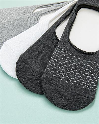 Botit Чорапи Бабет Мъжки 5 Бр., Памучен, Бяло-Антацит, 40-44