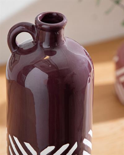 Bottle Ваза 10x10x27 см Бордо