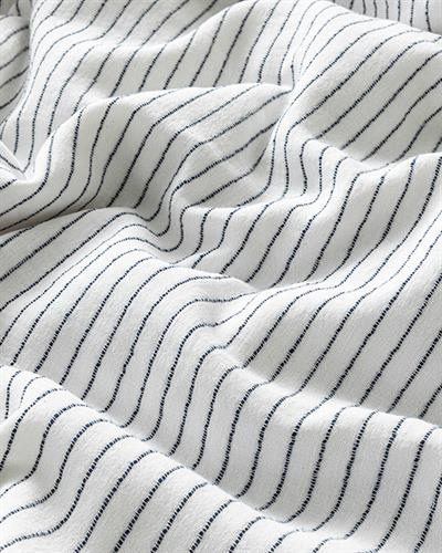 Bowline Спално Бельо Компле Единичен Размер, С Измиване На Части, Бяло – Индиго, 160 X 220 Cm