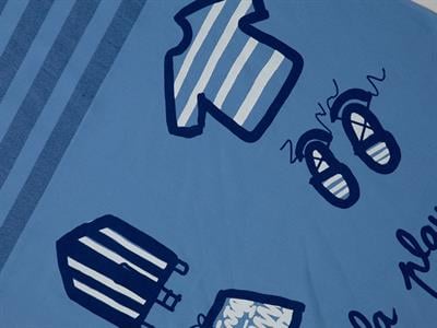 Boy On Beach ДЕТСКА ПЛАЖНА ХАВЛИЯ Момче Отпечатано 70x140 cm Blue.