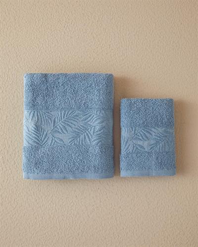 Branch Комплект Хавлия За Лице От Жакард, Памучен, Светло Индиго, 0