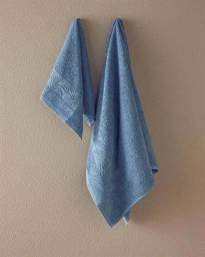 Branch Комплект Хавлия За Лице От Жакард, Памучен, Светло Индиго, 0