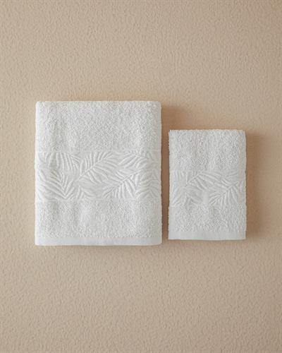 Branch Комплект Хавлия За Лице От Жакард, Памучен, Екру, 0