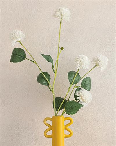 Branch Chrysanthemum Една Клонка Изкуствено Цвете Пластмасов, Бяло, 82 Cm