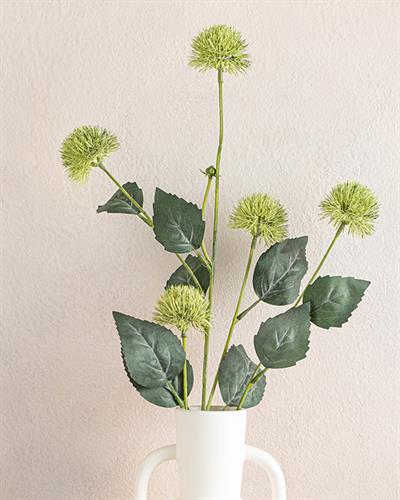 Branch Chrysanthemum Една Клонка Изкуствено Цвете Пластмасов, Зелено, 82 Cm